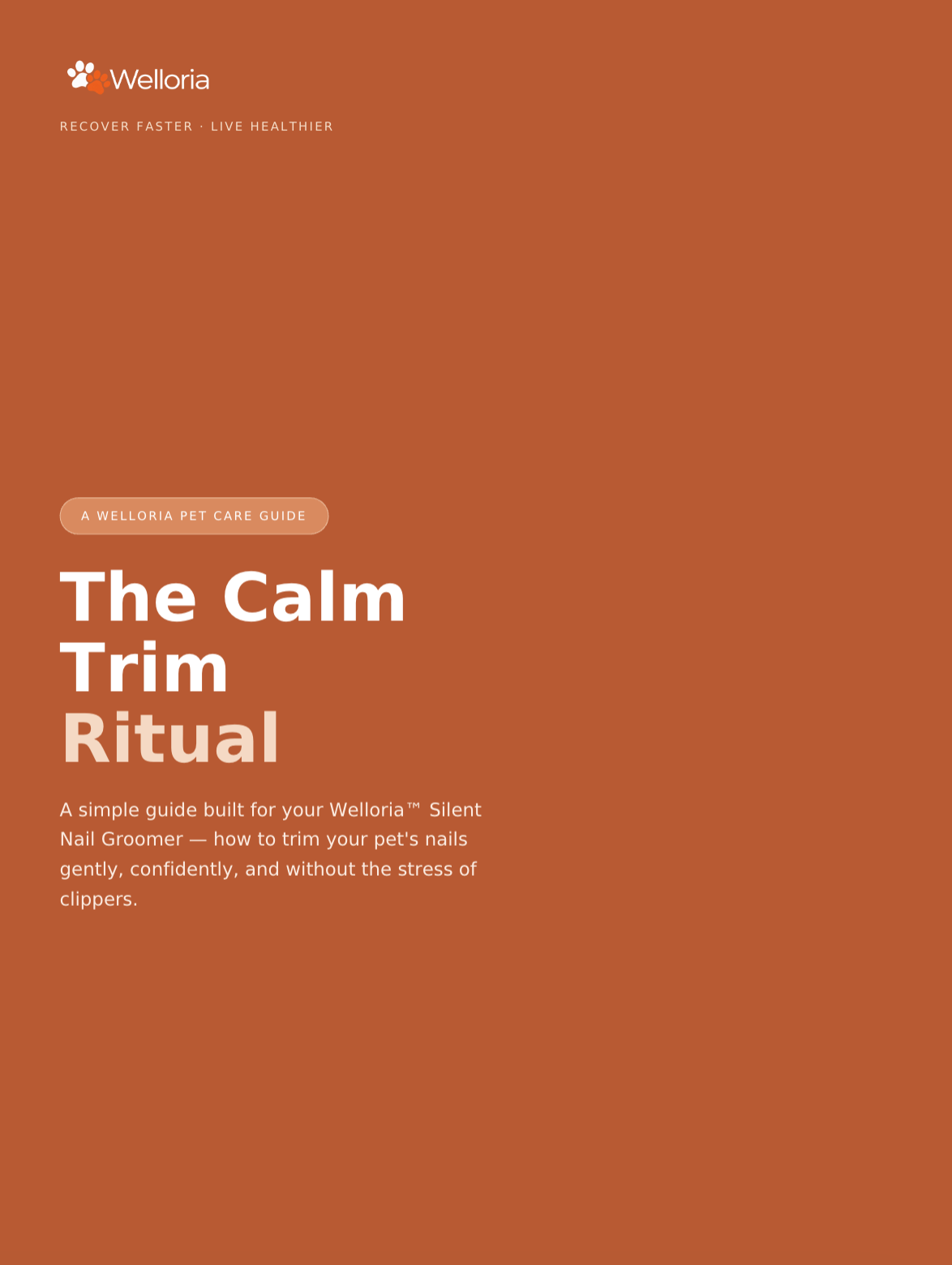 E-book "The Welloria™ Calm Trim Ritual" — Get the Most Out of Your Nail Groomer