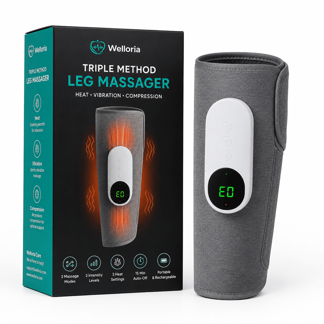 Welloria™ Triple Method Leg Massager