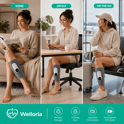 Welloria™ Triple Method Leg Massager