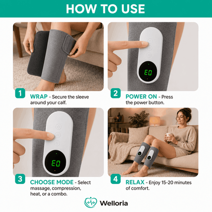 Welloria™ Triple Method Leg Massager