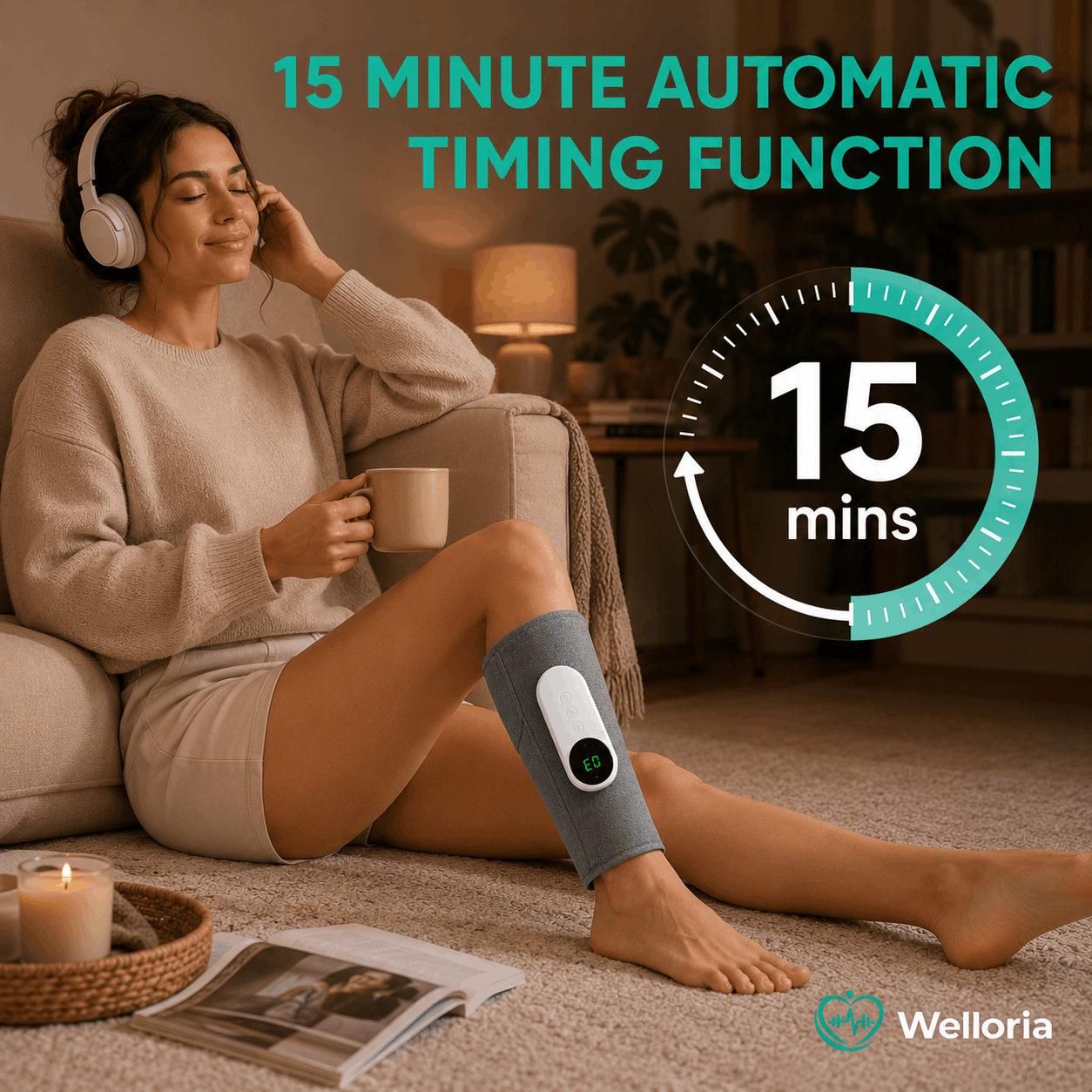 Welloria™ Triple Method Leg Massager