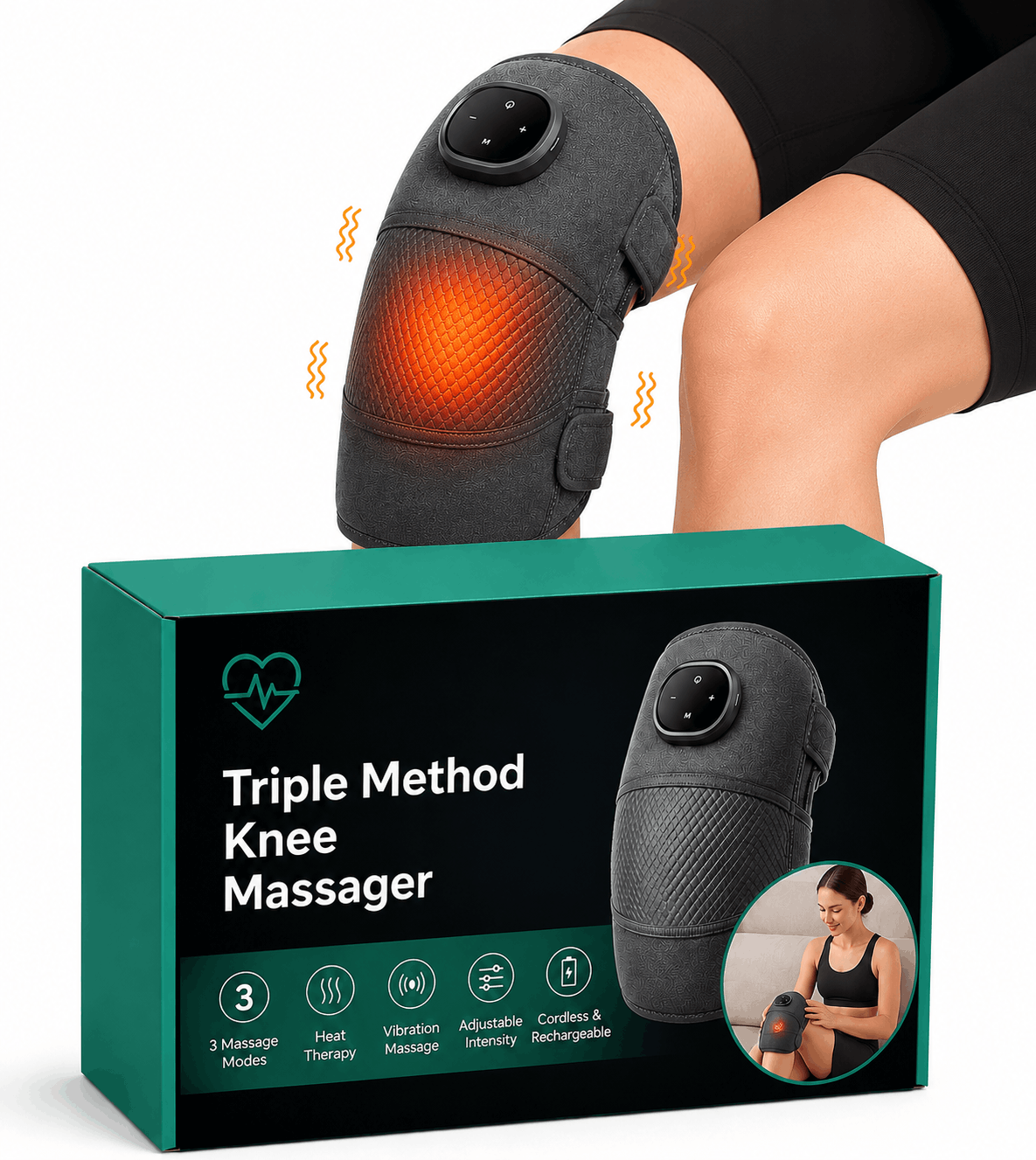 Welloria™ Triple Method Knee Massager