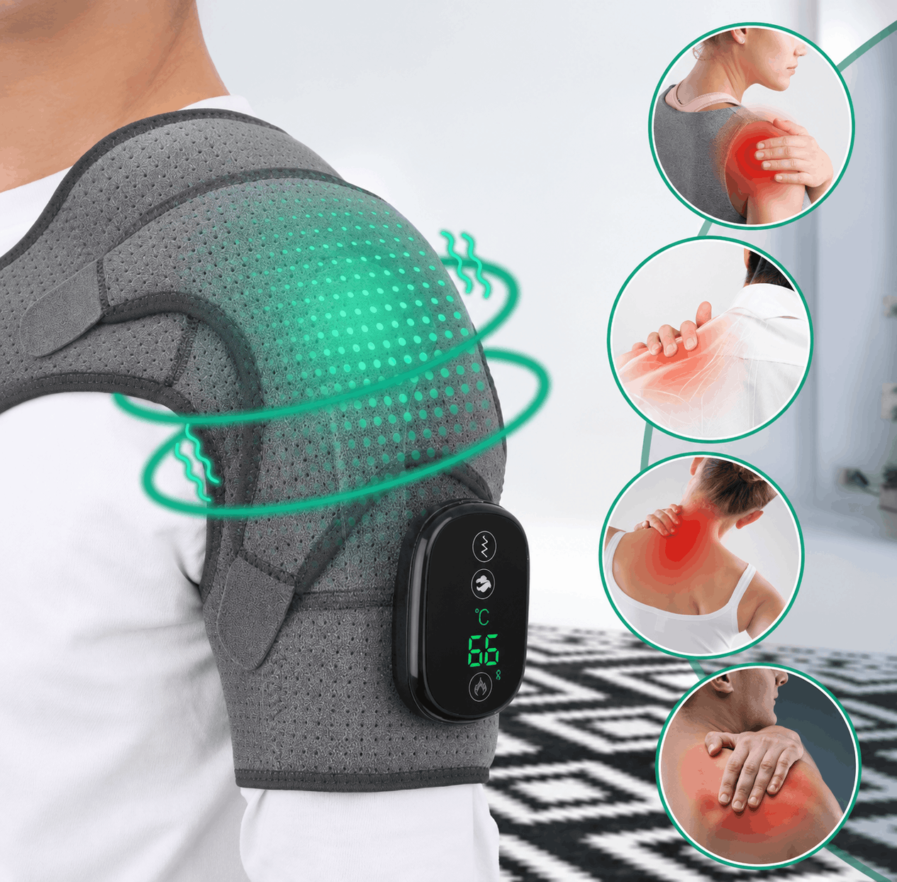 Welloria™ Triple Method Shoulder Massager
