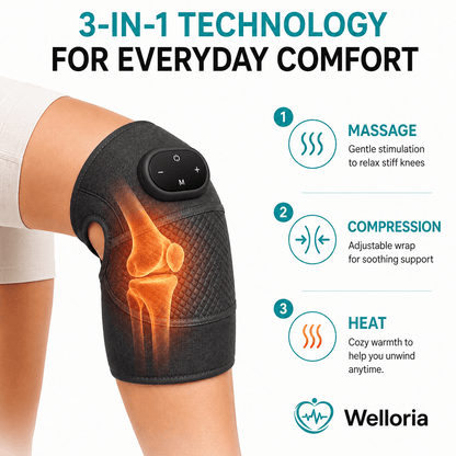 Welloria™ Triple Method Knee Massager