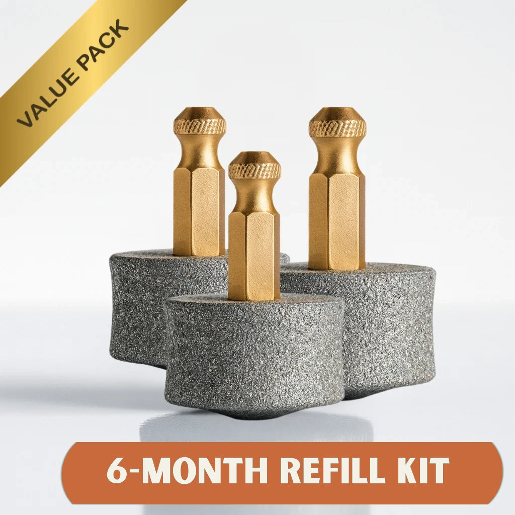 3-Pack Replacement Drum Bits — 6-Month Supply