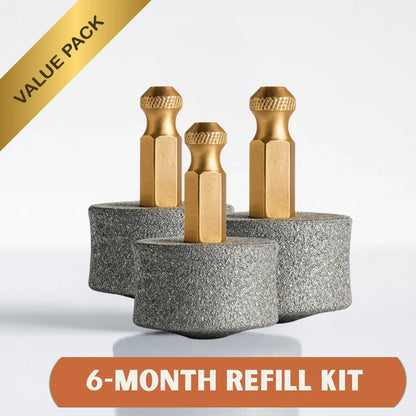 3-Pack Replacement Drum Bits — 6-Month Supply