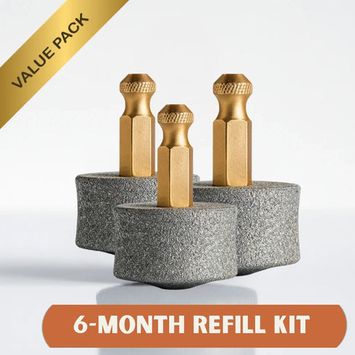 3-Pack Replacement Drum Bits — 6-Month Supply