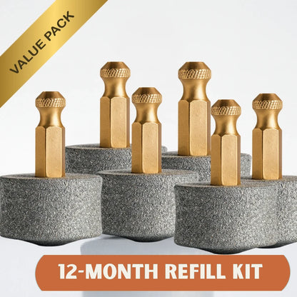 6-Pack Replacement Drum Bits — 12-Month Supply