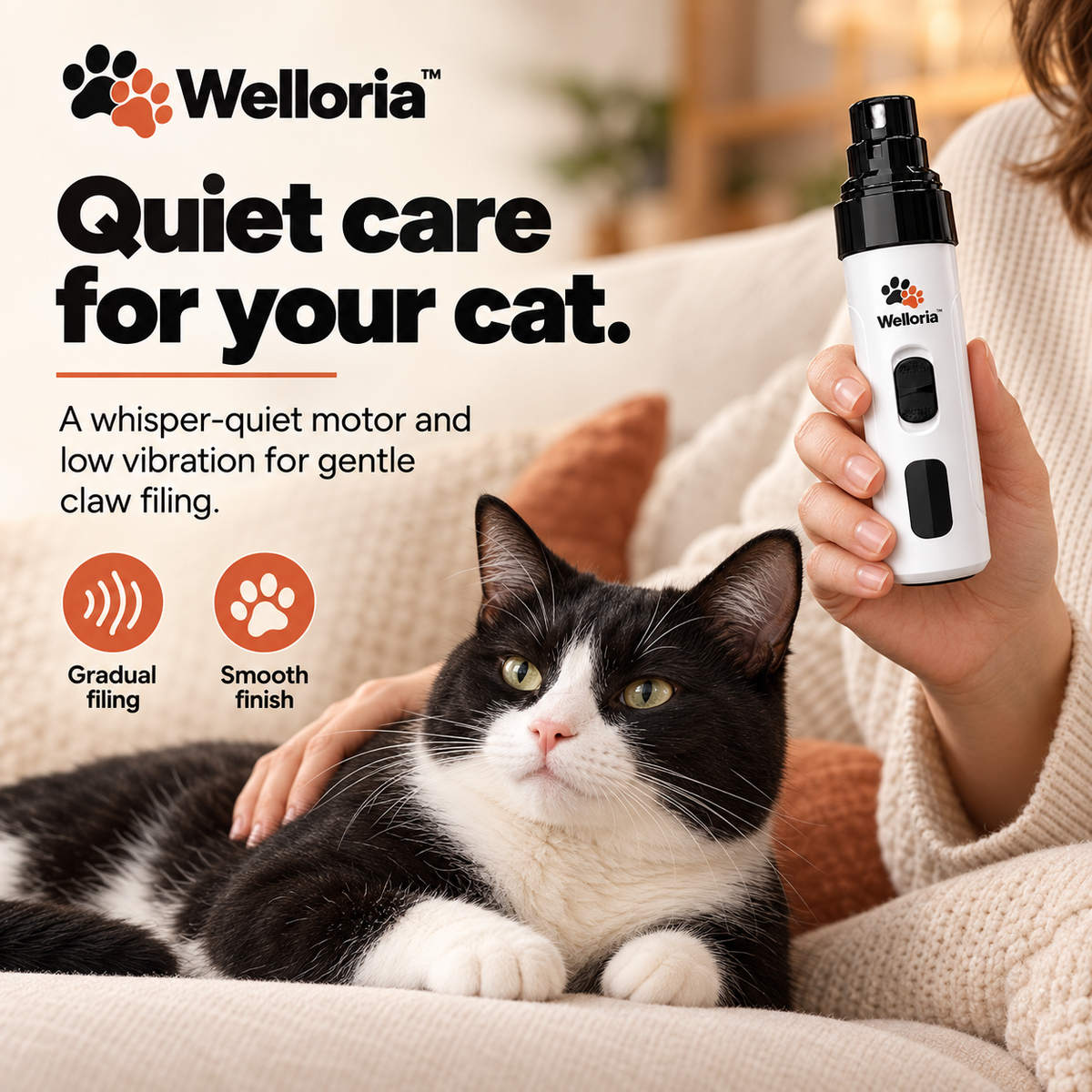 Welloria™ Silent Nail Groomer