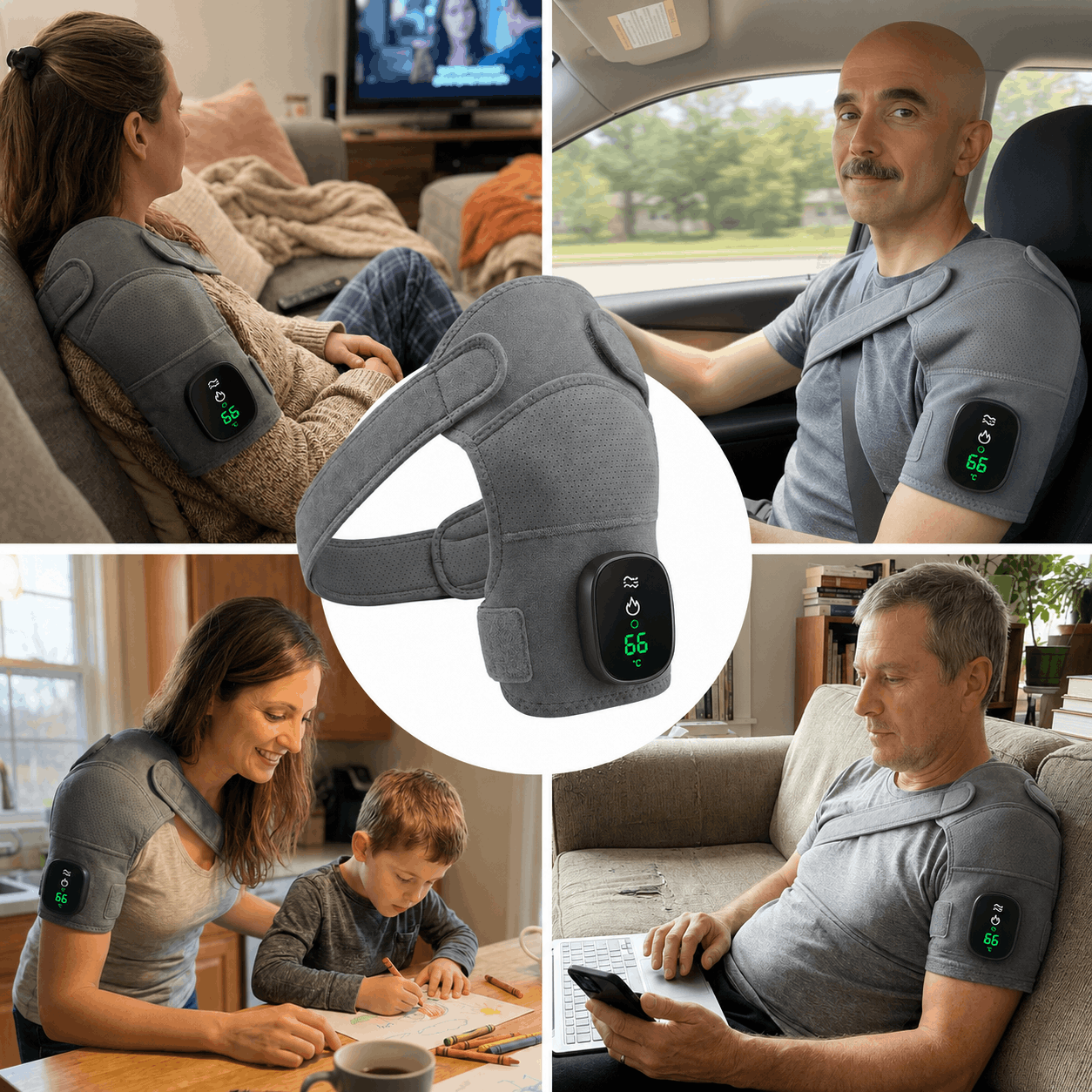Welloria™ Triple Method Shoulder Massager