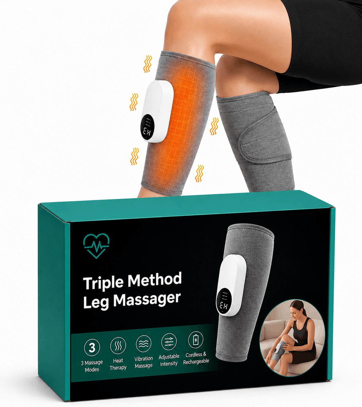 Welloria™ Triple Method Leg Massager
