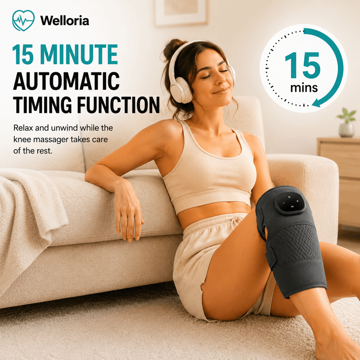 Welloria™ Triple Method Knee Massager